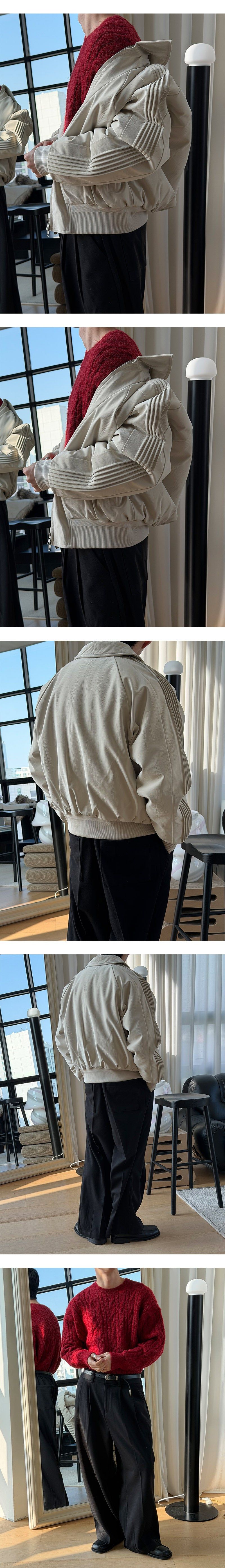 [HEAVY OUTER] Glossy padded ma-1 jumper(3color)