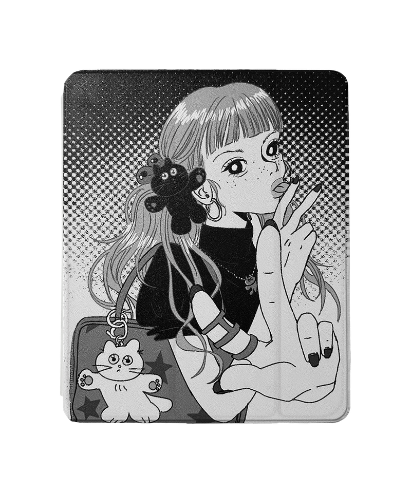 godashin（ゴダシン）の「GODASHIN キャッツガールipadケース（スマホグッズ/小物）」