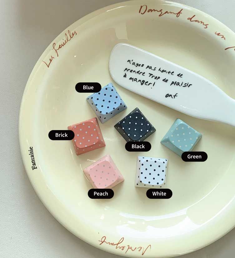 [withsome made] Pastel Dot LED Keycap Keyring (1 Key)