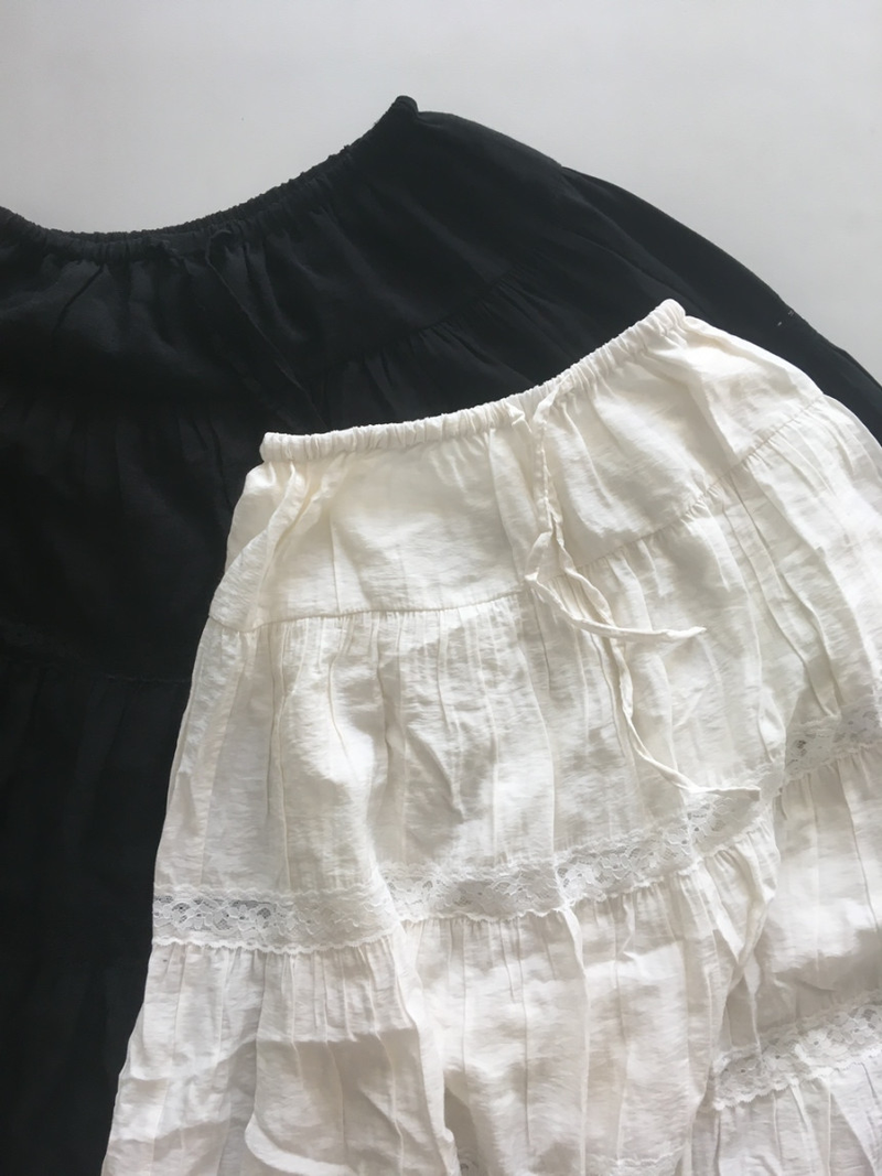 Lace Ruffle Skirt