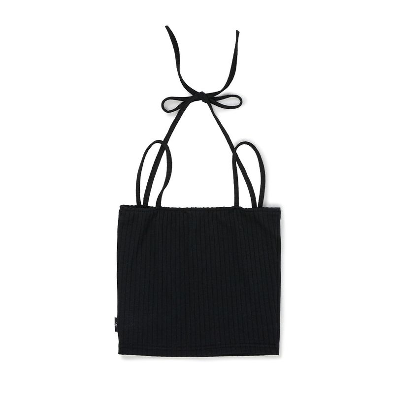 ホールターリボントップ/Halter Ribbon Top [BLACK]