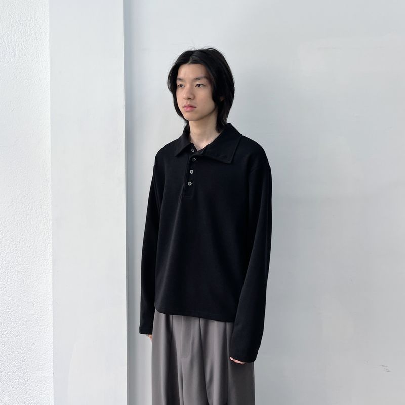 2-Way Stand Collar Long Sleeve