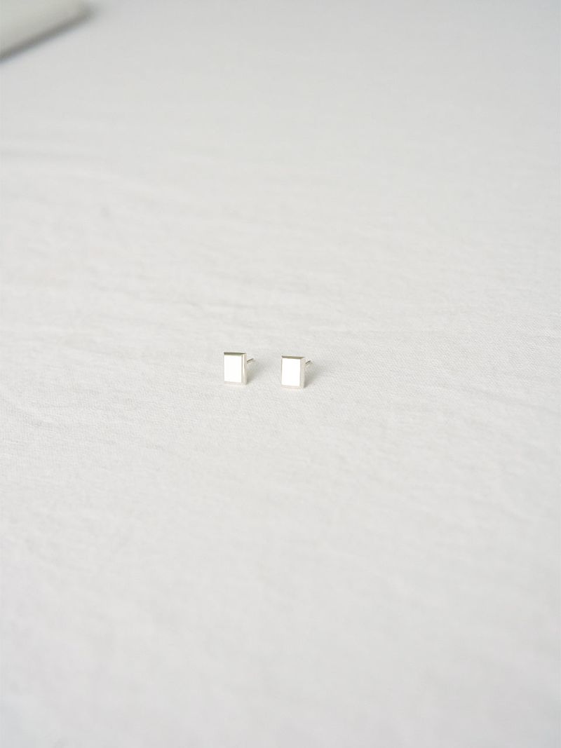 [MADE] Silver925_All Silver Baguette_E (2colors)