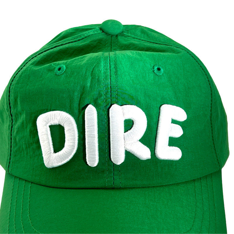 DIRE nylon ball cap Green