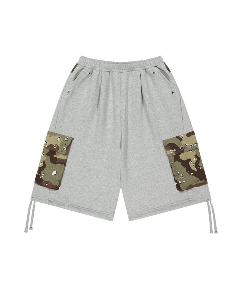 BERMUDA CAMO CARGO SWEATSHORT