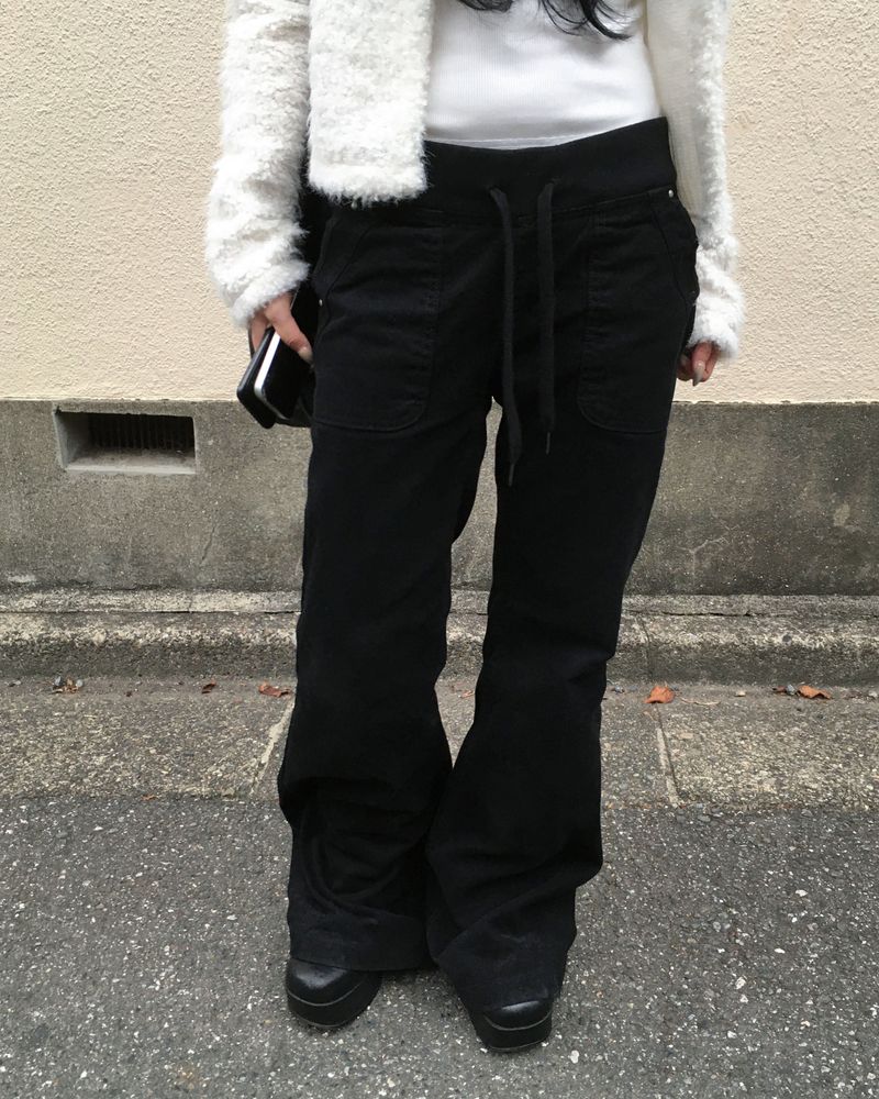 kyoive（コイブ）の「Banding black loose boots cut pants（Pants）」