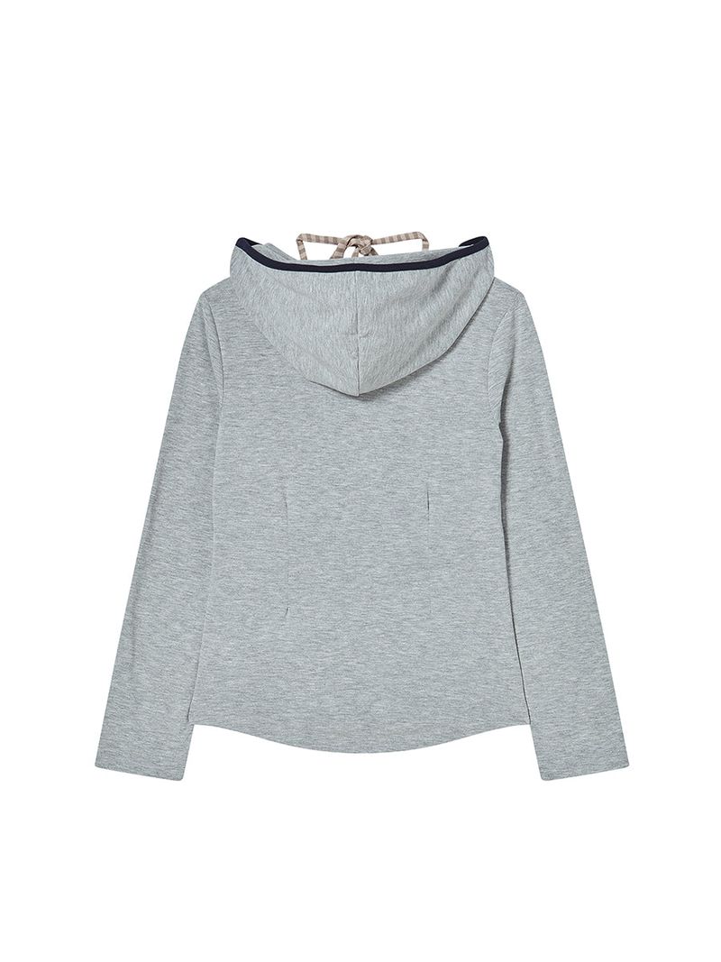 STRING TIED L/S GREY