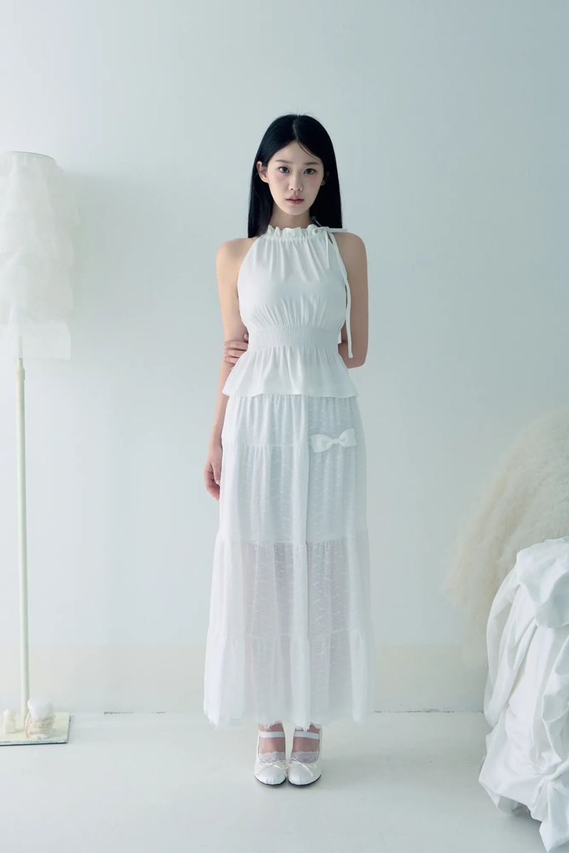 Angel bloom skirt (Ivory)