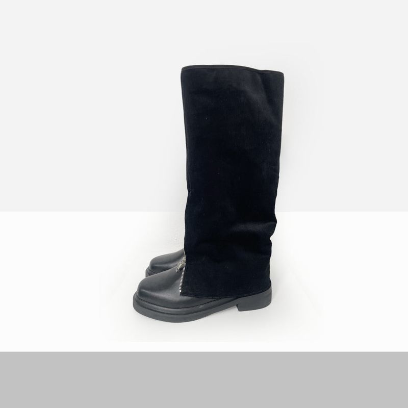 Royan Zipper Layered Boots