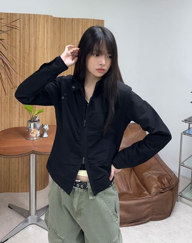 SATIIIZ（サティーズ）の「Epin Eyelet Crop Jacket（Jackets/Outerwear）」