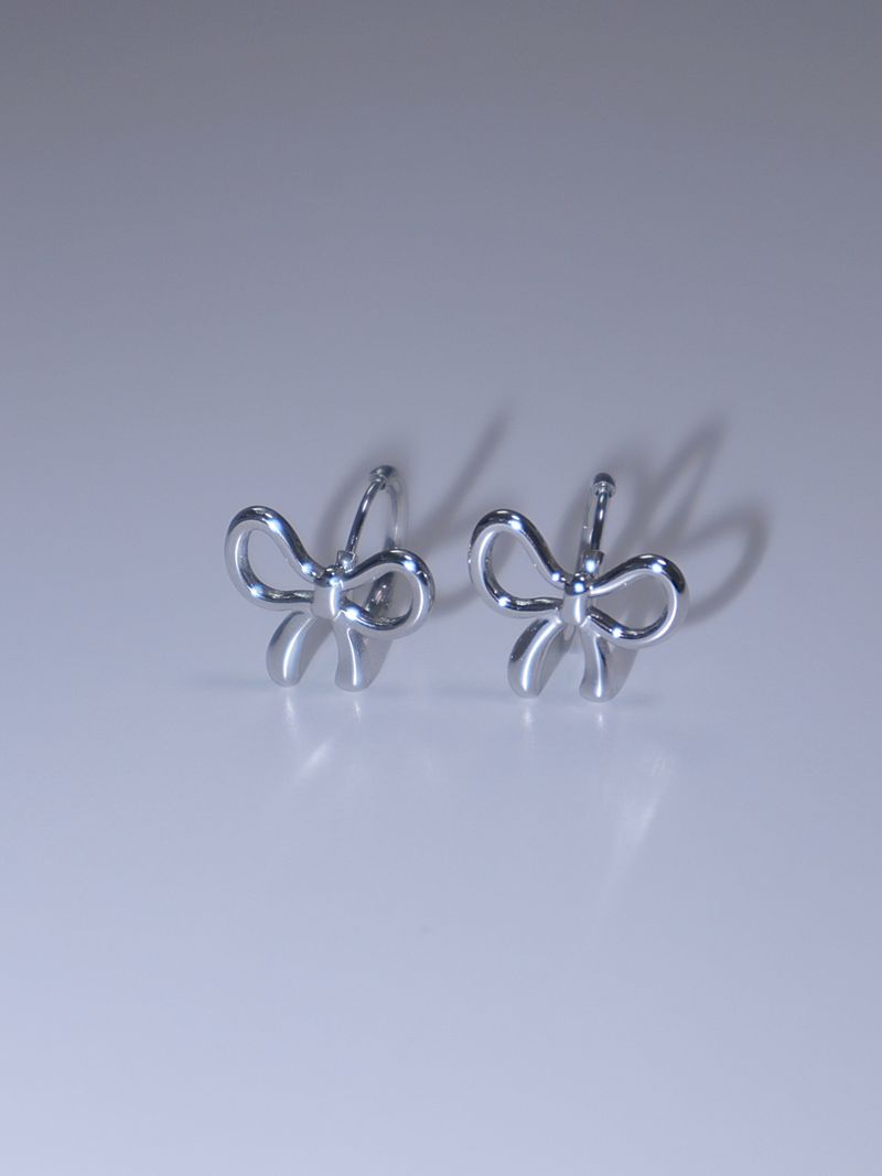 All surgical steel ribbon ring earrings