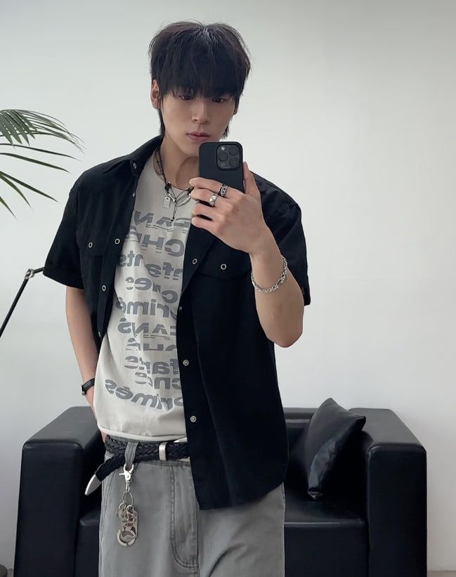 SATIIIZ（サティーズ）の「Feld Western Pocket Short Sleeve Shirt（Tops）」
