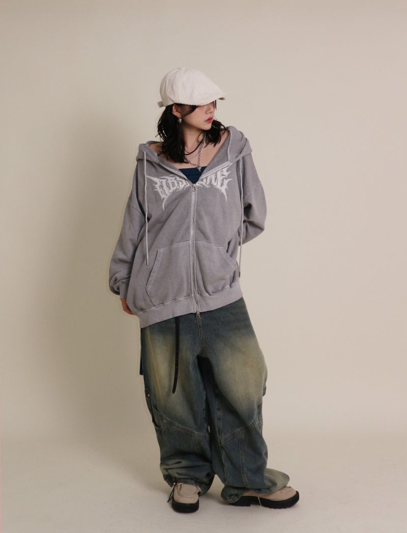 (For men and women) RT Pigment Two-Way Hood Zip-Up