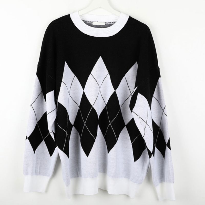 Never roil Overfit Argyle Knit