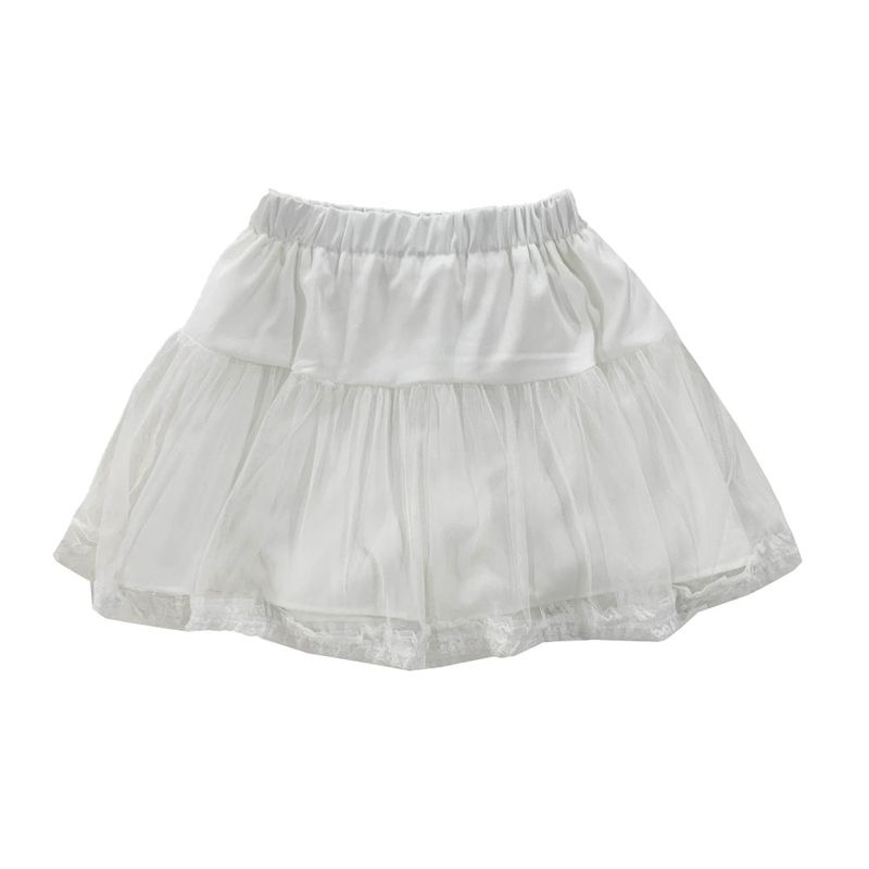 Mini cancan lace skirt