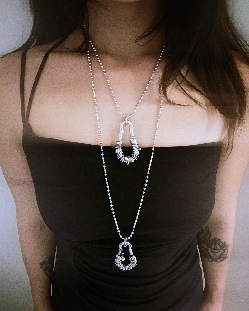 Carabiner In Orbit Necklace