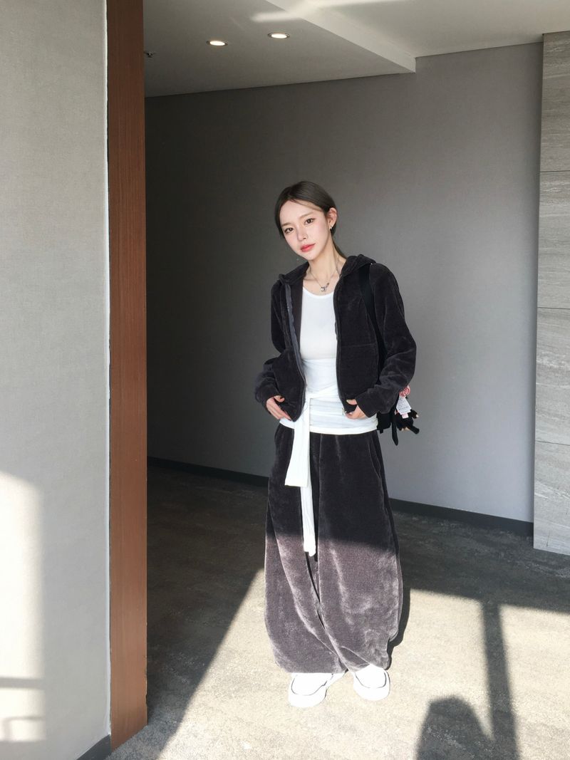 Acorn Velvet Wide Pants (3c)