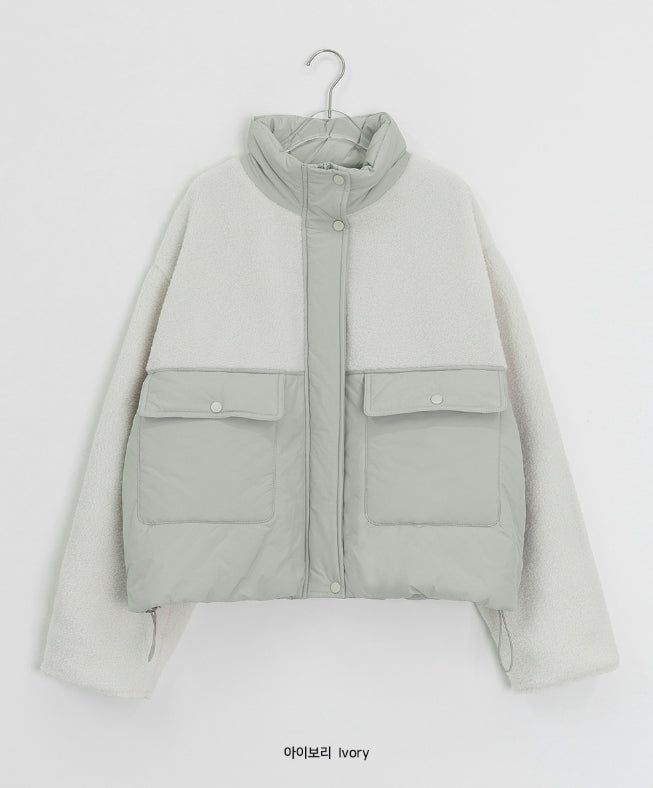 Canyl High-Neck Wool Padded Jumper