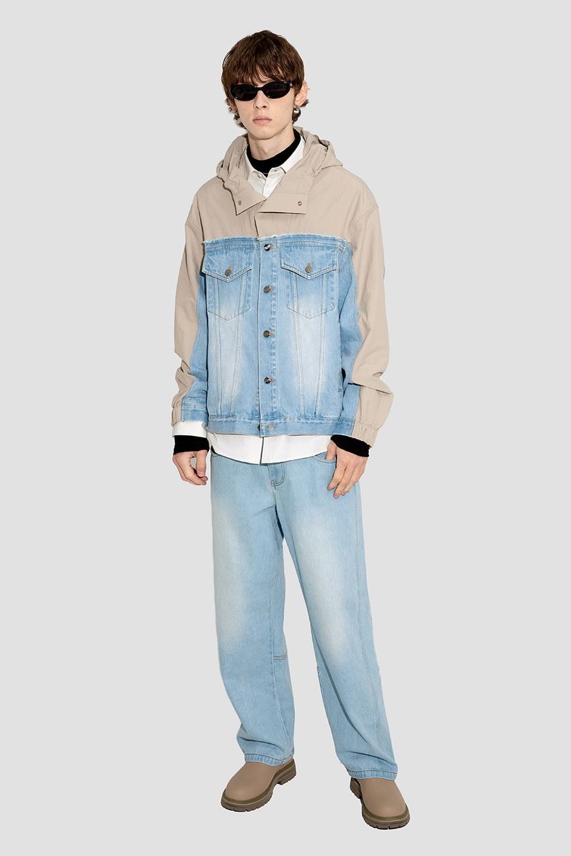 DENIM ANORAK BLUE