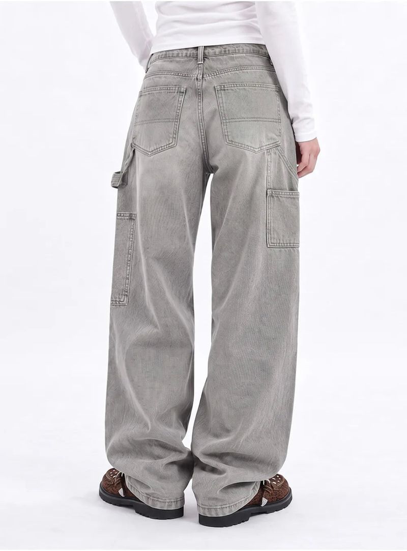 BTB : CURVE PANEL JEANS [GRAY CORE]