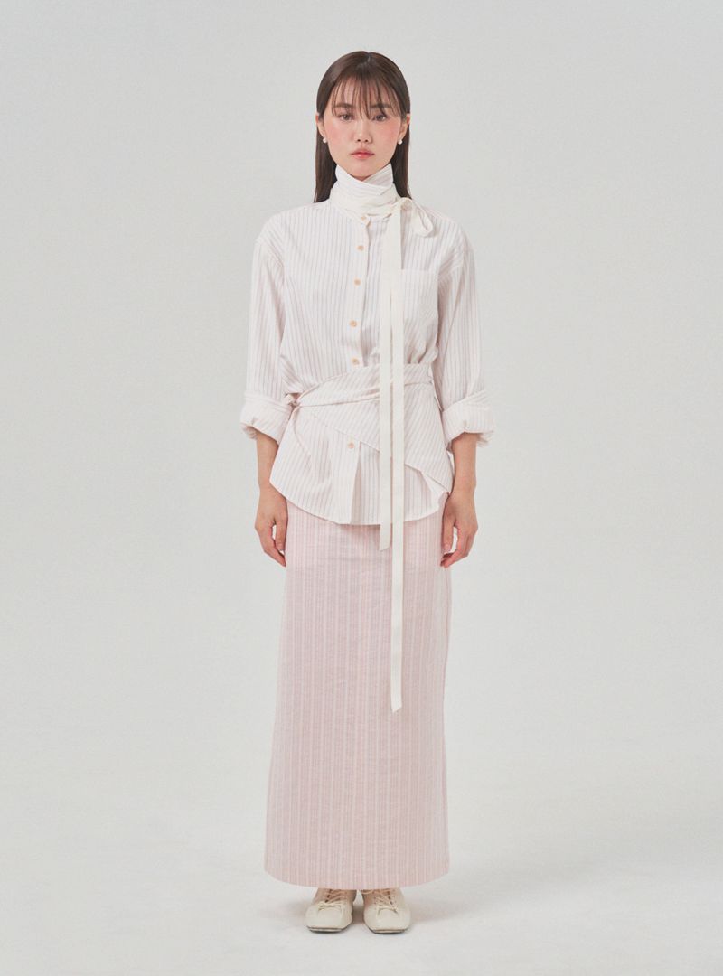 Stripe shirt (ivory)
