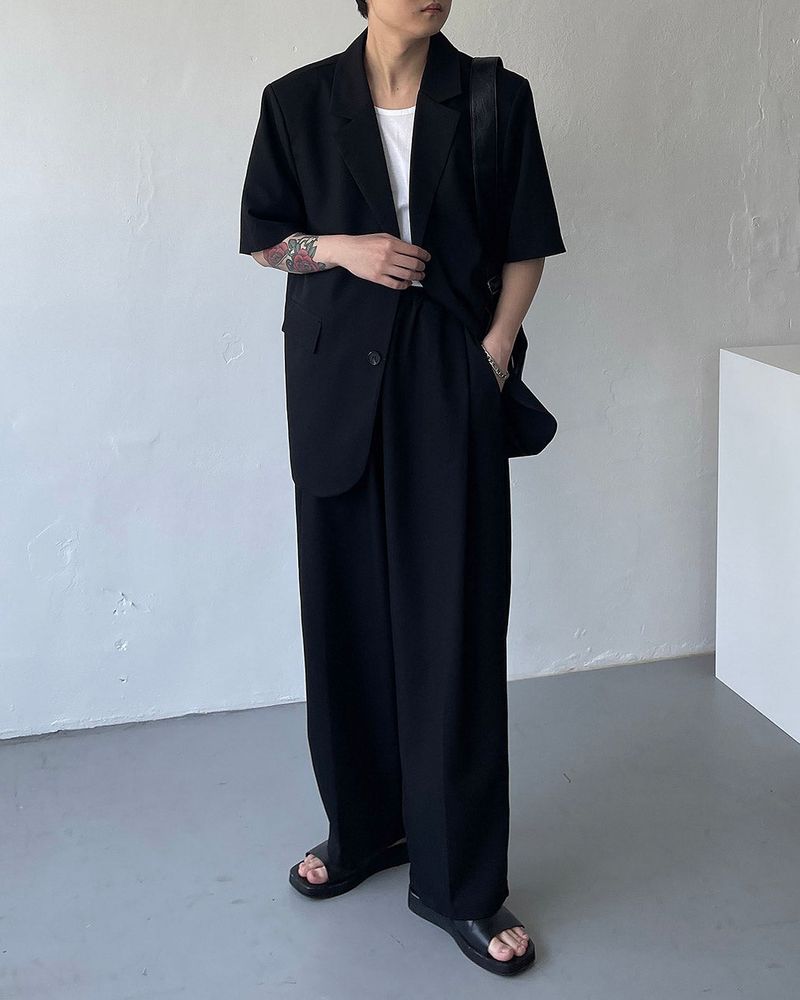 OW Two Button Short-Sleeved Jacket (Set - Up