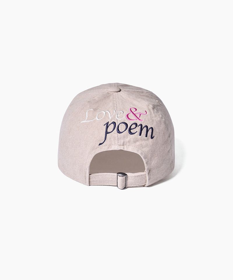 Love Poem Ball Cap - Beige