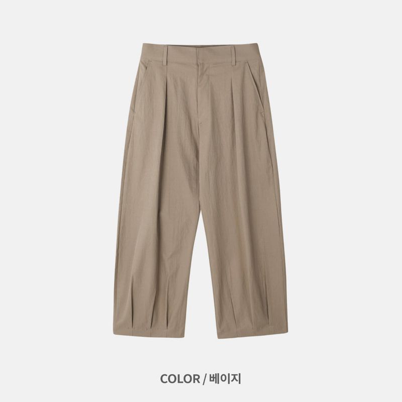 LMN デルトアンダーピンタックワイドパンツ (5 colors)