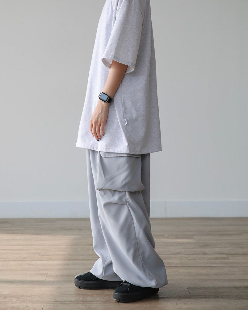 THIN WIDE CARGO PANTS