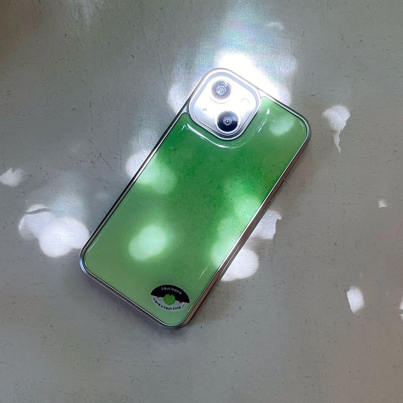 [MADE][Epoxy Silver Bumper Case] Aori Apple Case