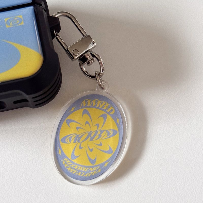 MOBN Acrylic Keyring (PowderBlue/Goldenrod)