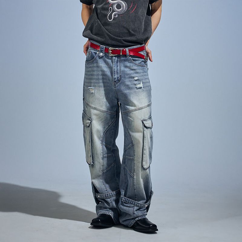 VETEZE（ベテゼ）の「Washed Cargo Denim Detail Pants（Pants）」