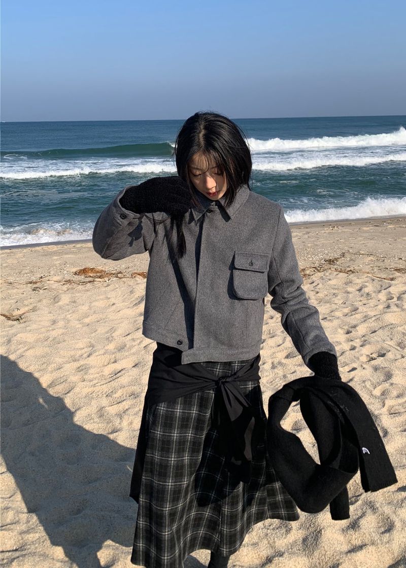 WOOHWA(ウファ)の「POCKET WOOL JACKET(Jackets/Outerwear)」