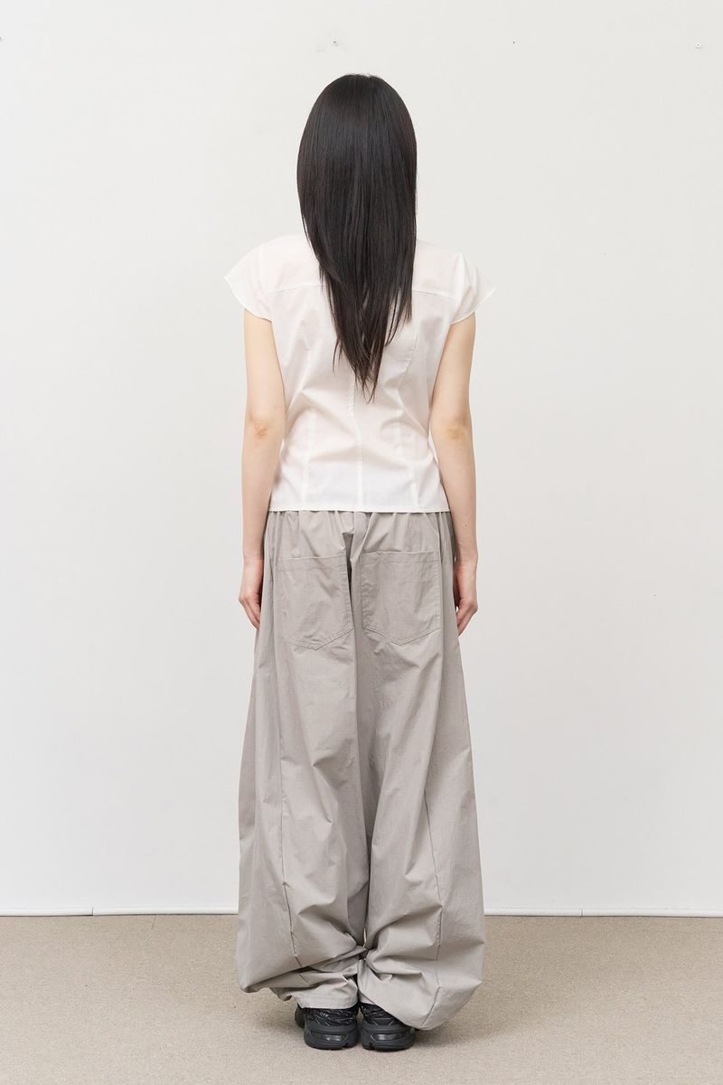 (W) Cake Pocket Slim Shirt