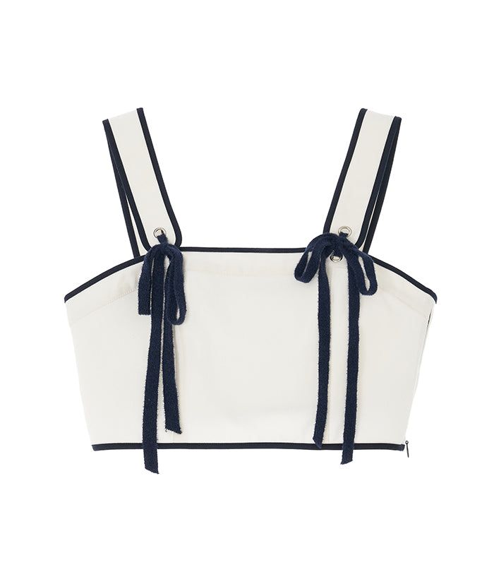 ribbon bustier_ivory