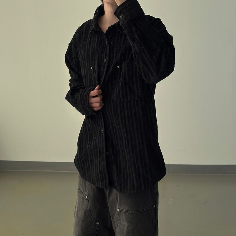 Berl heavy corduroy rivet shirt