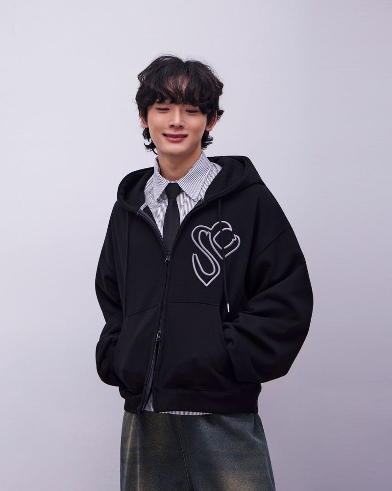 26SS★ Rubber Stitch Hood Zip-Up