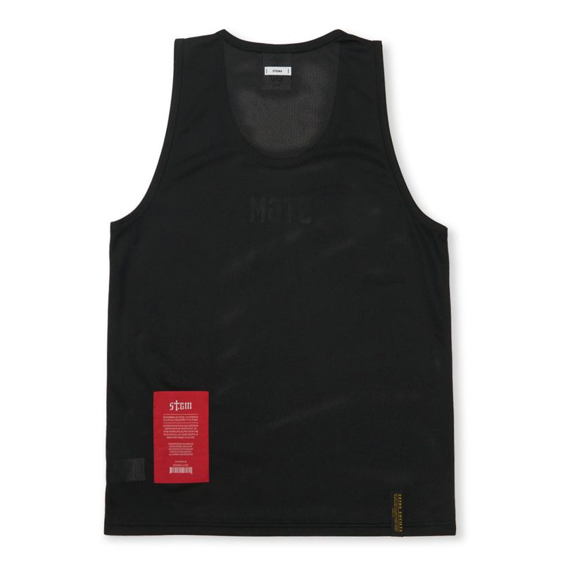 Mesh Oversized Sleeveless Black