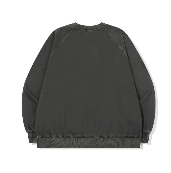 26FW★ Happy Puppy Patch Pigment Raglan Sweatshirt