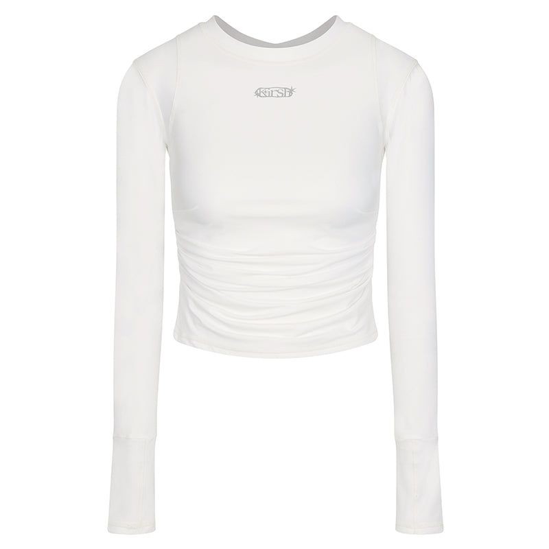 KIRSH（キルシー）の「PRINT POINT RASHGUARD [WHITE]（Swimwear）」