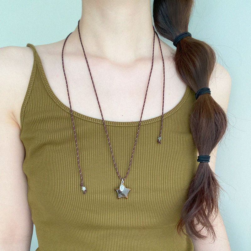 mocha jam star necklace