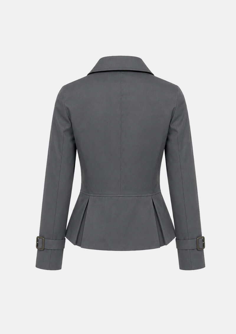 Hina Double Short Trench Coat