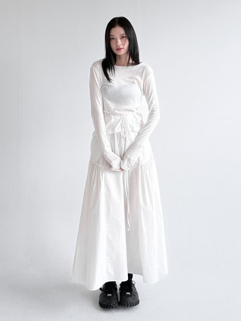  SOFT BOATNECK STRAP TEE