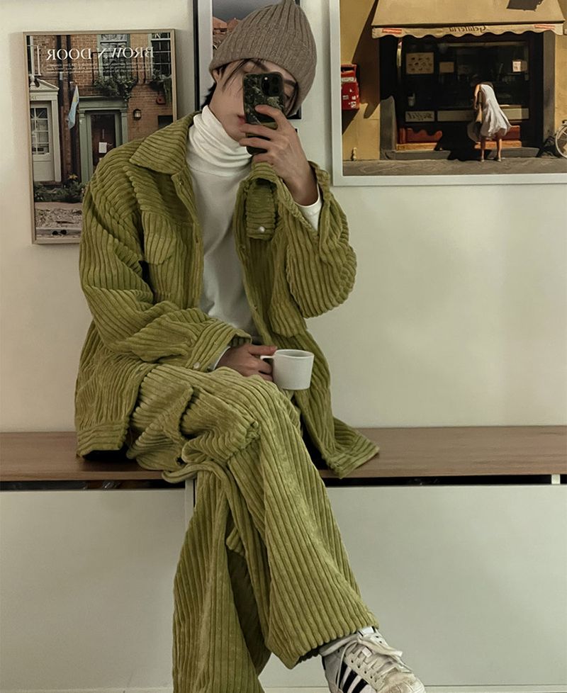 コーデュロイレゴセットアップ (3 color)
