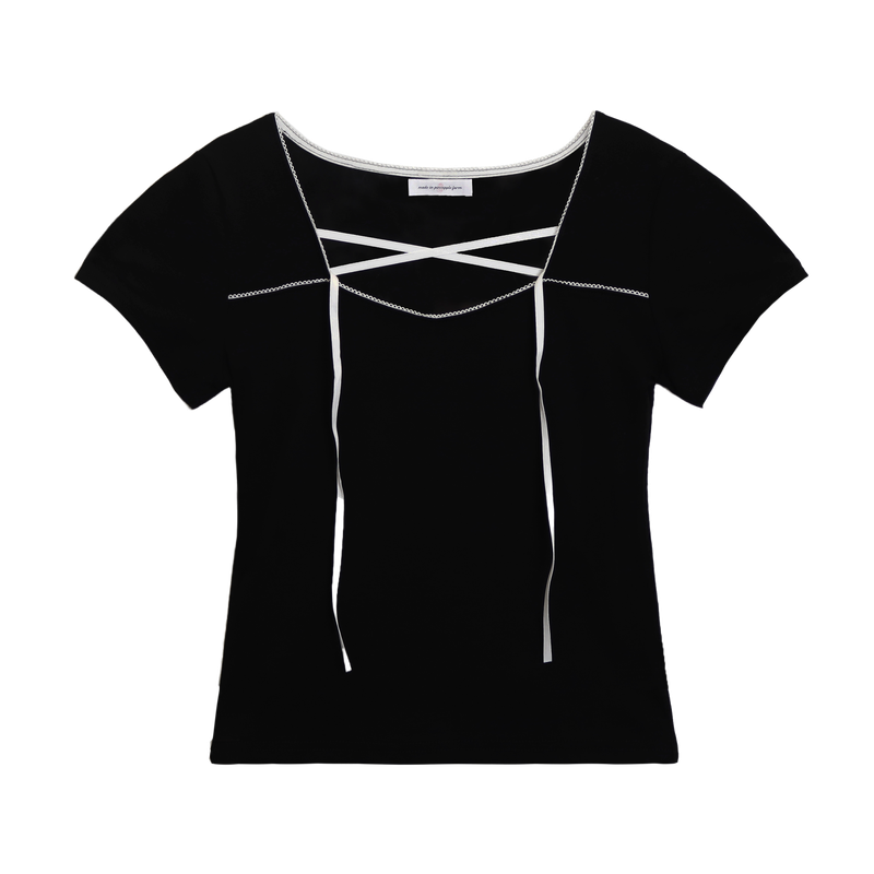 BALET SQUARE NECK T-SHIRT