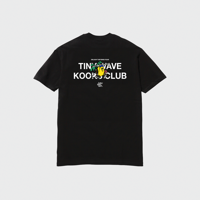 BETTER THAN SURF（べターザンサーフ）の「TINY WAVE KOOKS CLUB TEE- BLACK（Tops）」