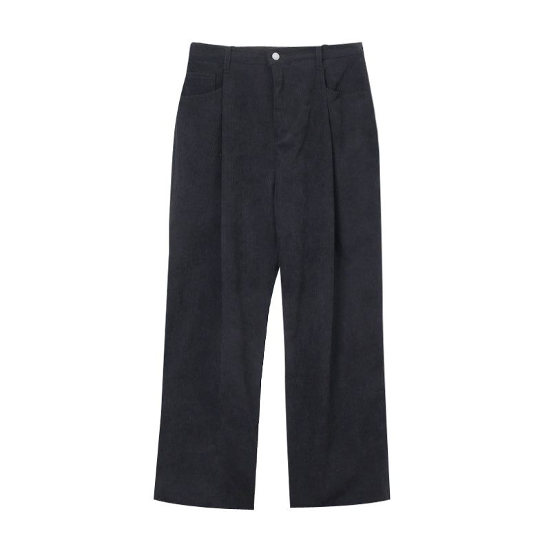 LMN Kubo One Tuck Corduroy Wide Pants (7 colors)