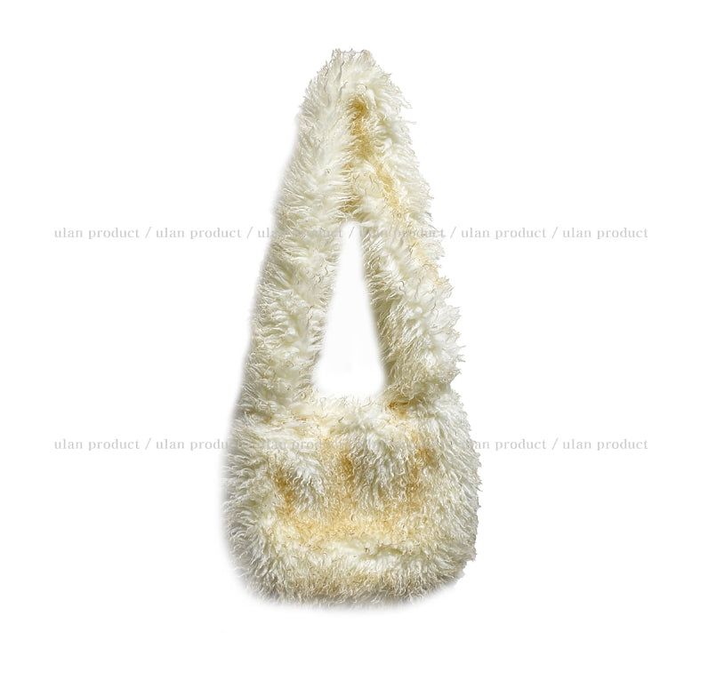 Boucle fur crossbody bag