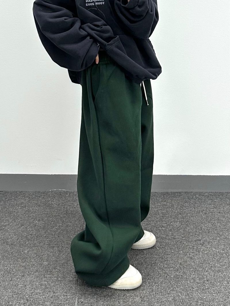hip-hop curved cut pants