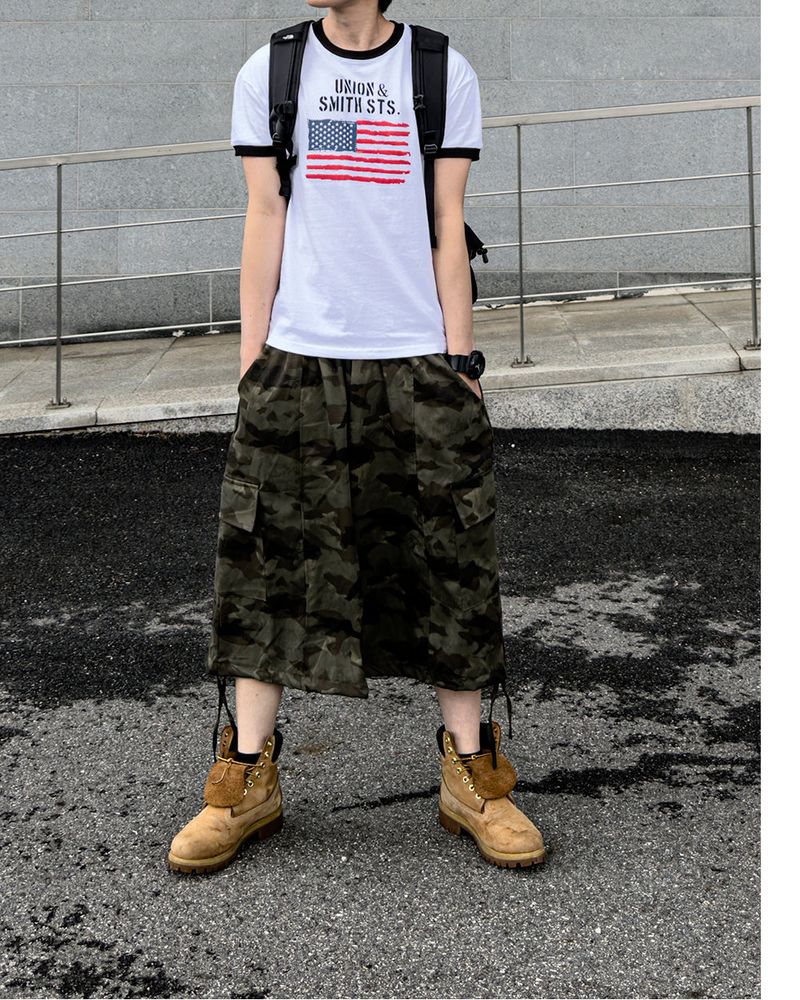 Loue American Flag Ringer Muscle Tee